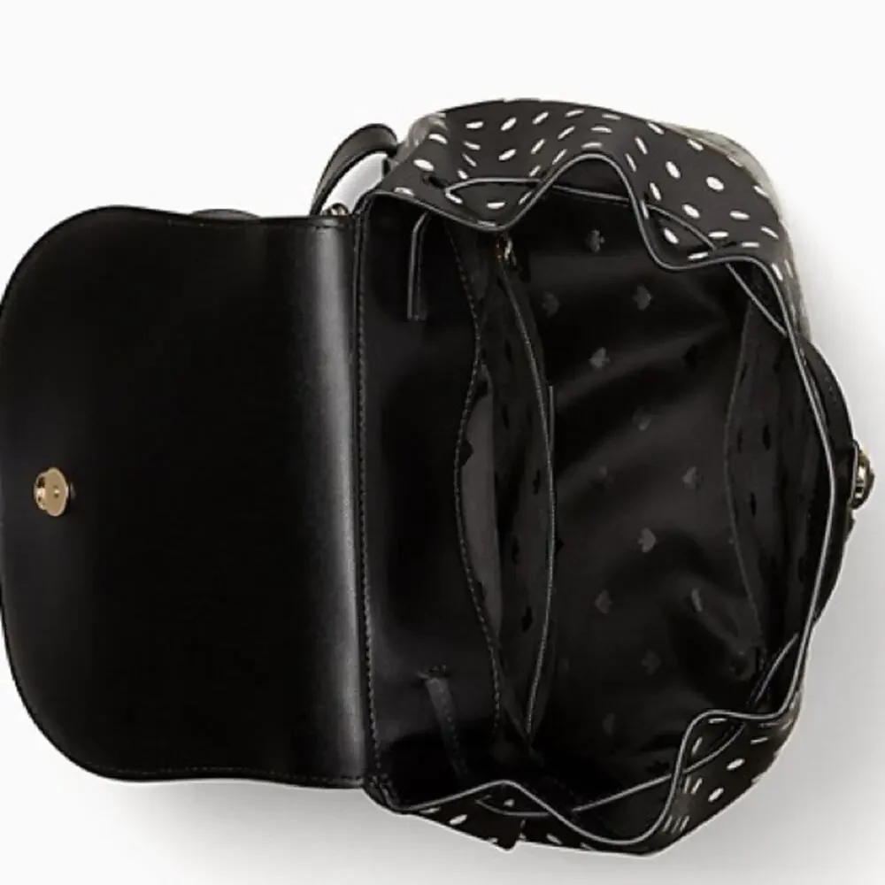 New Kate Spade Disney x Kate Spade New York Minnie Mouse Backpack/Leather/Black - Picture 7 of 9